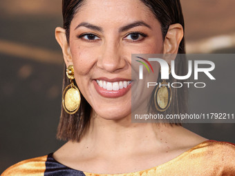 Stephanie Beatriz arrives at the Los Angeles Premiere Of Paramount Pictures' 'Gladiator II' held at the TCL Chinese Theatre IMAX on November...