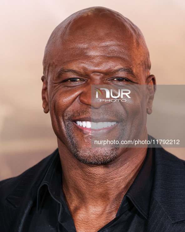 Terry Crews arrives at the Los Angeles Premiere Of Paramount Pictures' 'Gladiator II' held at the TCL Chinese Theatre IMAX on November 18, 2...