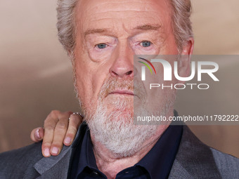 Ridley Scott arrives at the Los Angeles Premiere Of Paramount Pictures' 'Gladiator II' held at the TCL Chinese Theatre IMAX on November 18,...