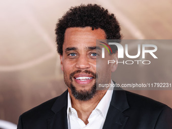 Michael Ealy arrives at the Los Angeles Premiere Of Paramount Pictures' 'Gladiator II' held at the TCL Chinese Theatre IMAX on November 18,...