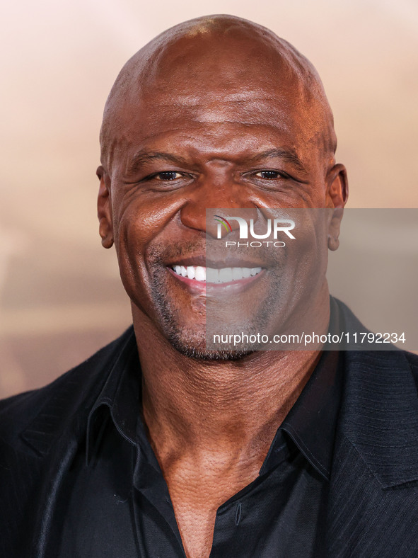 Terry Crews arrives at the Los Angeles Premiere Of Paramount Pictures' 'Gladiator II' held at the TCL Chinese Theatre IMAX on November 18, 2...