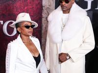 Shante Broadus and husband Snoop Dogg (Calvin Broadus Jr.) arrive at the Los Angeles Premiere Of Paramount Pictures' 'Gladiator II' held at...