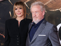 Giannina Facio Scott and husband Ridley Scott arrive at the Los Angeles Premiere Of Paramount Pictures' 'Gladiator II' held at the TCL Chine...