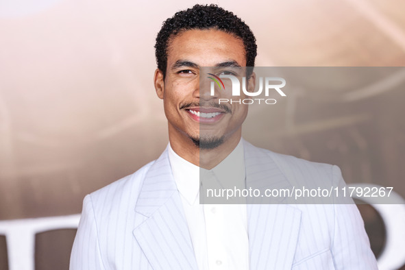 Greg Tarzan Davis arrives at the Los Angeles Premiere Of Paramount Pictures' 'Gladiator II' held at the TCL Chinese Theatre IMAX on November...