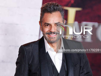 Eugenio Derbez arrives at the Los Angeles Premiere Of Paramount Pictures' 'Gladiator II' held at the TCL Chinese Theatre IMAX on November 18...