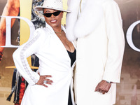 Shante Broadus and husband Snoop Dogg (Calvin Broadus Jr.) arrive at the Los Angeles Premiere Of Paramount Pictures' 'Gladiator II' held at...