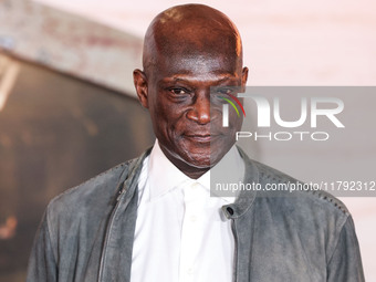 Peter Mensah arrives at the Los Angeles Premiere Of Paramount Pictures' 'Gladiator II' held at the TCL Chinese Theatre IMAX on November 18,...