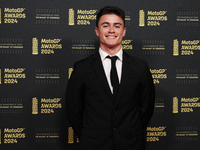 Manuel Gonzalez (18) of Spain and Qjmotor Gresini Moto2 Kalex on the red carpet during the MotoGP Awards 2024 at the Museu Nacional d'Art de...