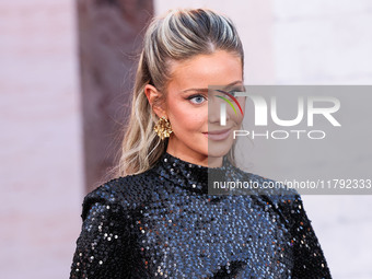 Hannah Godwin arrives at the Los Angeles Premiere Of Paramount Pictures' 'Gladiator II' held at the TCL Chinese Theatre IMAX on November 18,...