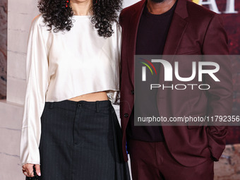 Aurora Perrineau and father Harold Perrineau arrive at the Los Angeles Premiere Of Paramount Pictures' 'Gladiator II' held at the TCL Chines...