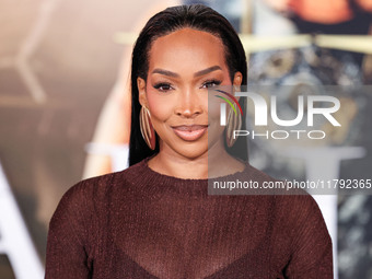 Malika Haqq arrives at the Los Angeles Premiere Of Paramount Pictures' 'Gladiator II' held at the TCL Chinese Theatre IMAX on November 18, 2...