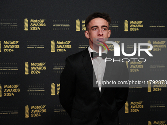 Pedro Acosta of Spain and Red Bull Gasgas Tech3 on the red carpet during the MotoGP Awards 2024 at the Museu Nacional d'Art de Catalunya on...