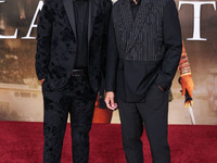 Ryan Omoto and brother Daniel Omoto arrive at the Los Angeles Premiere Of Paramount Pictures' 'Gladiator II' held at the TCL Chinese Theatre...