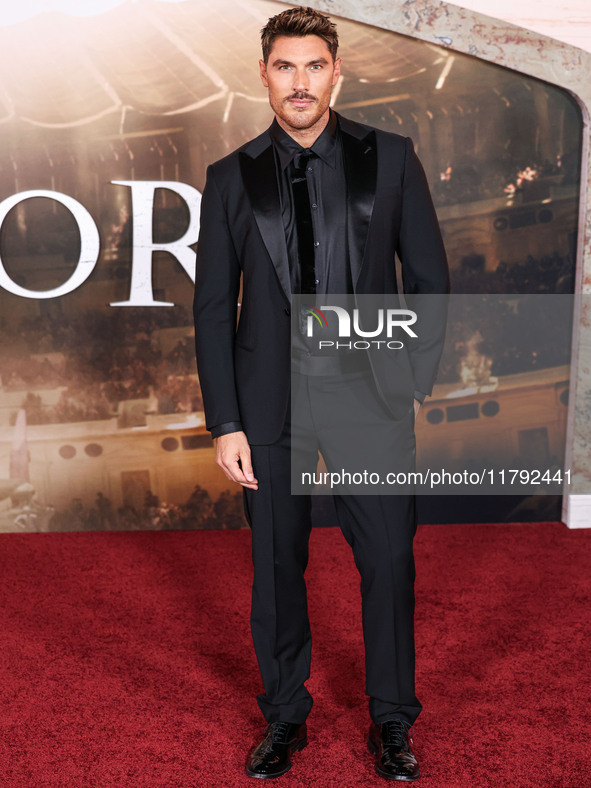 Chris Appleton arrives at the Los Angeles Premiere Of Paramount Pictures' 'Gladiator II' held at the TCL Chinese Theatre IMAX on November 18...