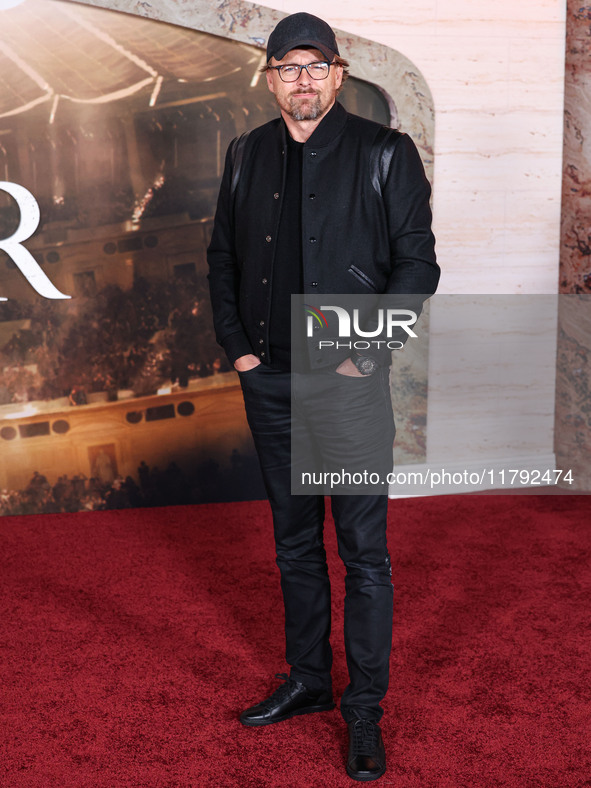 Joachim Ronning arrives at the Los Angeles Premiere Of Paramount Pictures' 'Gladiator II' held at the TCL Chinese Theatre IMAX on November 1...