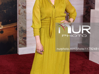 Mayim Bialik arrives at the Los Angeles Premiere Of Paramount Pictures' 'Gladiator II' held at the TCL Chinese Theatre IMAX on November 18,...