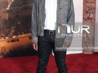 Peter Mensah arrives at the Los Angeles Premiere Of Paramount Pictures' 'Gladiator II' held at the TCL Chinese Theatre IMAX on November 18,...