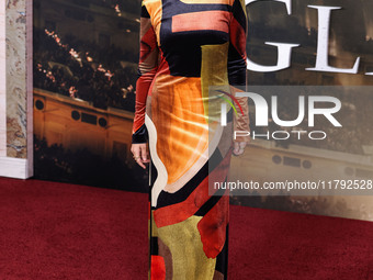 Stephanie Beatriz arrives at the Los Angeles Premiere Of Paramount Pictures' 'Gladiator II' held at the TCL Chinese Theatre IMAX on November...