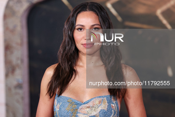 Jurnee Smollett arrives at the Los Angeles Premiere Of Paramount Pictures' 'Gladiator II' held at the TCL Chinese Theatre IMAX on November 1...