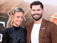 Hannah Godwin and husband Dylan Barbour arrive at the Los Angeles Premiere Of Paramount Pictures' 'Gladiator II' held at the TCL Chinese The...