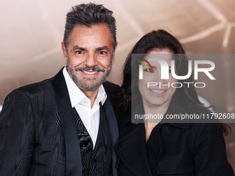 Eugenio Derbez and wife Alessandra Rosaldo arrive at the Los Angeles Premiere Of Paramount Pictures' 'Gladiator II' held at the TCL Chinese...