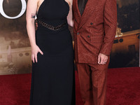 Emily V. Gordon and husband Kumail Ali Nanjiani arrive at the Los Angeles Premiere Of Paramount Pictures' 'Gladiator II' held at the TCL Chi...