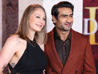 Emily V. Gordon and husband Kumail Ali Nanjiani arrive at the Los Angeles Premiere Of Paramount Pictures' 'Gladiator II' held at the TCL Chi...