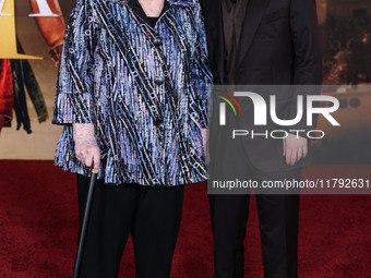 June Squibb and Fred Hechinger arrive at the Los Angeles Premiere Of Paramount Pictures' 'Gladiator II' held at the TCL Chinese Theatre IMAX...