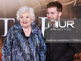 June Squibb and Fred Hechinger arrive at the Los Angeles Premiere Of Paramount Pictures' 'Gladiator II' held at the TCL Chinese Theatre IMAX...