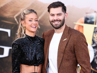 Hannah Godwin and husband Dylan Barbour arrive at the Los Angeles Premiere Of Paramount Pictures' 'Gladiator II' held at the TCL Chinese The...