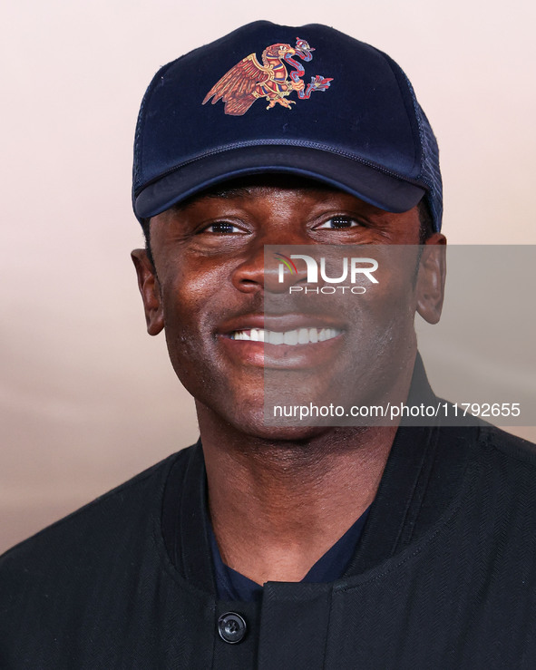 Derek Luke arrives at the Los Angeles Premiere Of Paramount Pictures' 'Gladiator II' held at the TCL Chinese Theatre IMAX on November 18, 20...