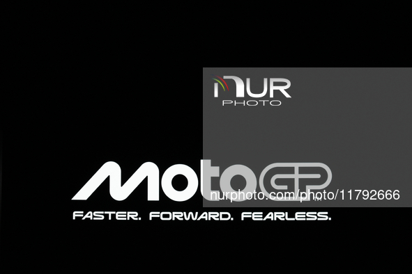 Presentation of new logotipo of MotoGP during the MotoGP Awards 2024 at the Museu Nacional d'Art de Catalunya on November 17, 2024 in Barcel...