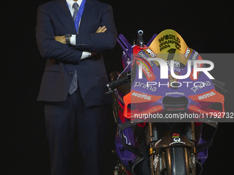 Jorge Martin of Spain and Prima Pramac Racing Ducati during the MotoGP Awards 2024 at the Museu Nacional d'Art de Catalunya on November 17,...