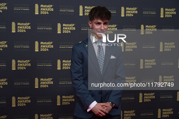 David Alonso of Colombia and CFMoto Gaviota Aspar Team during the MotoGP Awards 2024 at the Museu Nacional d'Art de Catalunya on November 17...