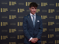 David Alonso of Colombia and CFMoto Gaviota Aspar Team during the MotoGP Awards 2024 at the Museu Nacional d'Art de Catalunya on November 17...