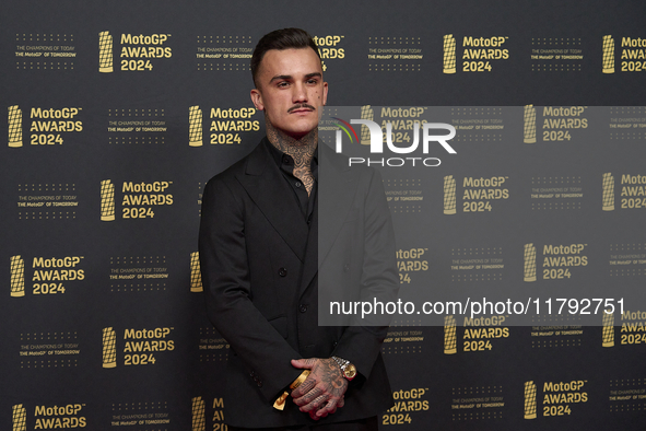 Aron Canet Spain and Fantic Racing Kalex during the MotoGP Awards 2024 at the Museu Nacional d'Art de Catalunya on November 17, 2024 in Barc...