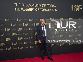 Davide Tardozzi of Italy and Ducati during the MotoGP Awards 2024 at the Museu Nacional d'Art de Catalunya on November 17, 2024 in Barcelona...