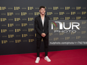 Daniel Holgado of Spain and Red Bull Gasgas Tech3 Gasgas during the MotoGP Awards 2024 at the Museu Nacional d'Art de Catalunya on November...