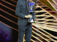 CFMOTO Champions of constructor of Moto3 during the MotoGP Awards 2024 at the Museu Nacional d'Art de Catalunya on November 17, 2024 in Barc...