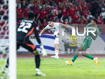 Sandy Walsh of Indonesia plays during the FIFA World Cup Asian 3rd Qualifier Group C match against Saudi Arabia at Gelora Bung Karno Stadium...