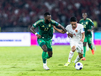 Marselino Ferdinan of Indonesia is in action during the FIFA World Cup Asian 3rd Qualifier Group C match against Saudi Arabia at Gelora Bung...