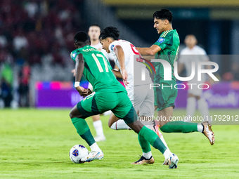 Rafael Struick of Indonesia plays during the FIFA World Cup Asian 3rd Qualifier Group C match against Saudi Arabia at Gelora Bung Karno Stad...