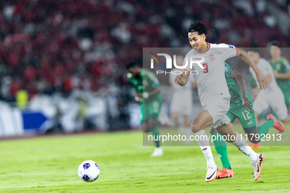 Rafael Struick of Indonesia plays during the FIFA World Cup Asian 3rd Qualifier Group C match against Saudi Arabia at Gelora Bung Karno Stad...