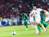 Rafael Struick of Indonesia plays during the FIFA World Cup Asian 3rd Qualifier Group C match against Saudi Arabia at Gelora Bung Karno Stad...