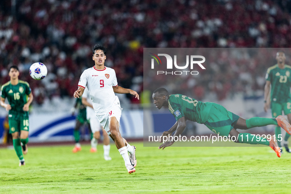 Rafael Struick of Indonesia plays during the FIFA World Cup Asian 3rd Qualifier Group C match against Saudi Arabia at Gelora Bung Karno Stad...