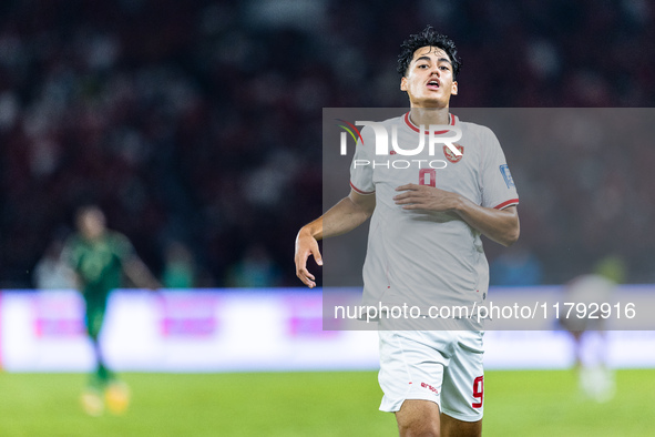 Rafael Struick of Indonesia plays during the FIFA World Cup Asian 3rd Qualifier Group C match against Saudi Arabia at Gelora Bung Karno Stad...