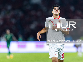 Rafael Struick of Indonesia plays during the FIFA World Cup Asian 3rd Qualifier Group C match against Saudi Arabia at Gelora Bung Karno Stad...