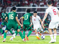 Ragnar Oratmangoen of Indonesia plays during the FIFA World Cup Asian 3rd Qualifier Group C match against Saudi Arabia at Gelora Bung Karno...