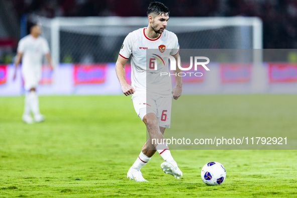 Sandy Walsh of Indonesia plays during the FIFA World Cup Asian 3rd Qualifier Group C match against Saudi Arabia at Gelora Bung Karno Stadium...