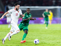 Calvin Verdonk of Indonesia plays during the FIFA World Cup Asian 3rd Qualifier Group C match against Saudi Arabia at Gelora Bung Karno Stad...